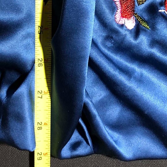 BCBG Blue and Black Silk Dress - Picture 6 of 6